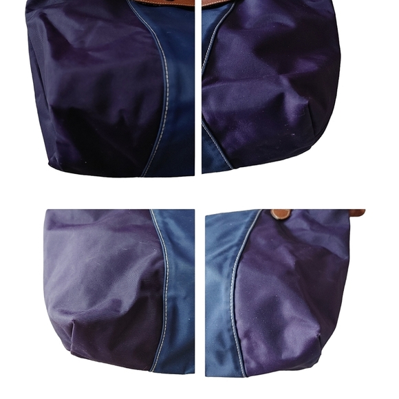 Longchamp Small Purple & Navy Shoulder Tote Bag - Picture 9 of 16